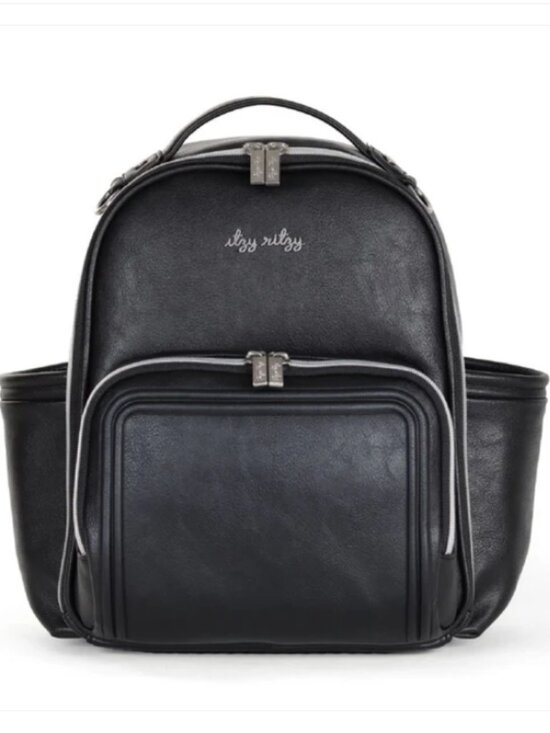 Itzy Ritzy Handbags - Itzy Ritzy Mini Plus Diaper Bag Backpack Black Noir -Never Used!  New w/ Tags!